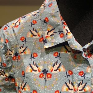 Boden Blue Bird Button Up